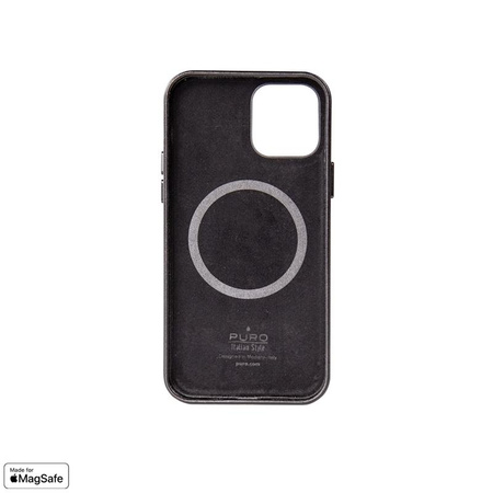 PURO SKYMAG - tok iPhone 12 / iPhone 12 Pro Made for MagSafe (fekete)