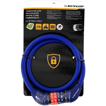 Dunlop - Fahrradschloss (Blau)