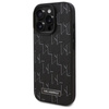 Karl Lagerfeld Leather Monogram Metal Logo MagSafe - iPhone 16 Pro Max Case (black)
