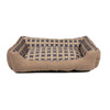 Weiches Hundebett Liege 75 x 58 x 19 cm Größe L (beige)