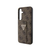 Pouzdro Guess Grip Stand 4G Triangle Strass Logo - Samsung Galaxy S24+ (hnědé)