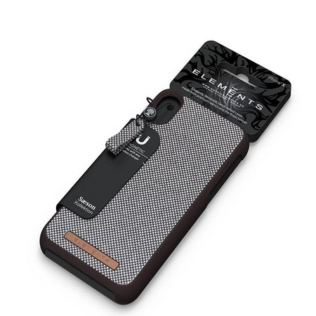 Nordic Elements Saeson Idun Idun - Anyag tok iPhone Xs Max (sötétbarna)