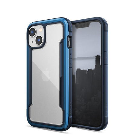 X-Doria Raptic Shield - Aluminiumgehäuse für iPhone 14 (Falltest 3m) (Marineblau)