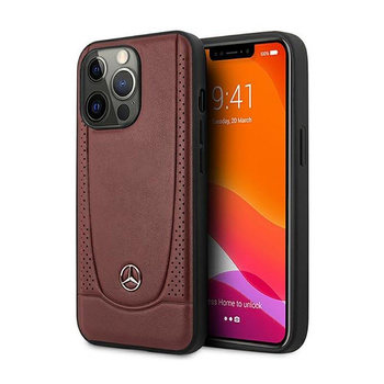 Mercedes Leder Urban Line - iPhone 14 Pro Tasche (rot)