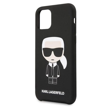 Karl Lagerfeld Fullbody Silikon Iconic - iPhone 11 Pro Tasche (Schwarz)