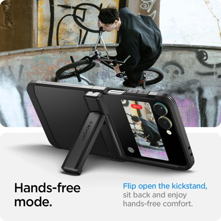 Spigen Tough Armor Pro Mag MagSafe – Hülle für Samsung Galaxy Z Flip 7 (Schwarz)