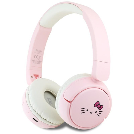 Hello Kitty Face Logo - Bluetooth wireless in-ear headphones V5.3 (pink)