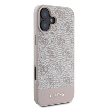 Guess 4G Bottom Stripe – Hülle für iPhone 16 (rosa)