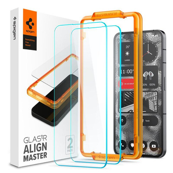 Spigen Alm üveg.TR 2-Pack - Edzett üveg Nothing Phone 2 készülékhez (2 db.) (átlátszó)