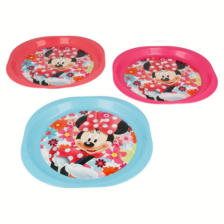Minnie egér - 3 darabos piknik tányér készlet