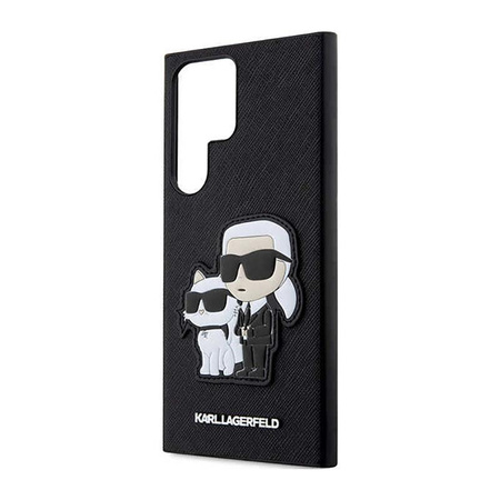 Karl Lagerfeld NFT Saffiano Karl & Choupette - Etui Samsung Galaxy S23 Ultra (czarny)