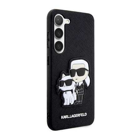 Karl Lagerfeld NFT Saffiano Karl & Choupette - Samsung Galaxy S23 Tasche (schwarz)