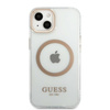Guess Metal Outline MagSafe - Case for iPhone 13 (Clear)