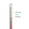 Speck Presidio Perfect-Clear + Ombre - iPhone 15 Plus / 14 Plus Case with MICROBAN Coating (Clear / Vintage Rose Fade)
