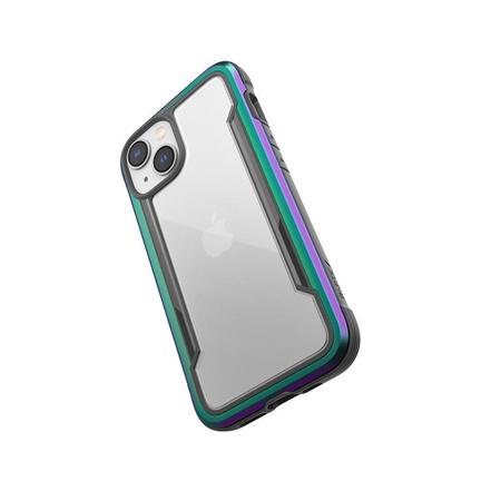 X-Doria Raptic Shield - Alumínium tok iPhone 14 (Drop-Tested 3m) (Irizáló)