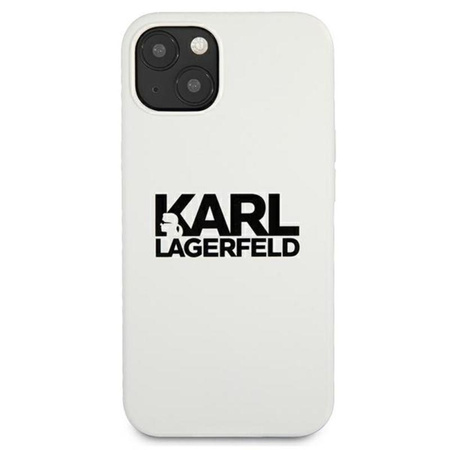 Karl Lagerfeld Silicone Stack Logo - iPhone 13 mini Hülle (weiß)