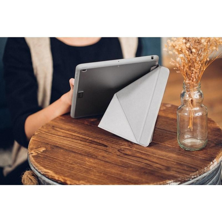 Moshi VersaCover - Étui origami pour iPad 10.2" (2021 / 2020 / 2019) (Gris pierre)