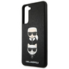Karl Lagerfeld Saffiano Karl & Choupette Heads - Etui Samsung Galaxy S21 FE (czarny)