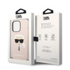 Karl Lagerfeld Silicone Iconic Karl`s Head MagSafe - iPhone 14 Pro Case (pink)
