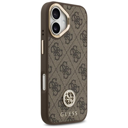 Guess 4G Strass Logo MagSafe - Hülle iPhone 17 (Braun)