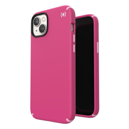 Speck Presidio2 Pro MagSafe - Antibacterial iPhone 15 Plus / 14 Plus Case (Digitalpink / Blossompink / White)