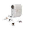 WEKOME S28 Pop Digital Series - bezdrátová sluchátka Bluetooth V5.3 TWS s nabíjecím pouzdrem s funkcí projektoru (bílá)