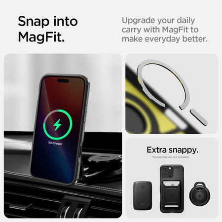 Spigen Tough Armor T MagSafe - tok iPhone 16 Pro Max készülékhez (fekete)