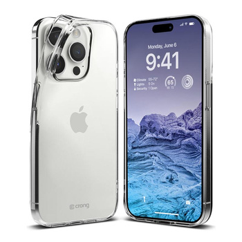 Crong Crystal Slim Cover - pouzdro pro iPhone 15 Pro (průhledné)