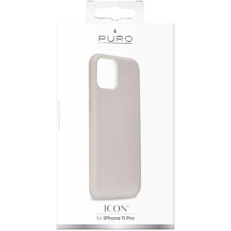 PURO ICON Cover - tok iPhone 11 Pro (szürke)