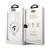 Karl Lagerfeld Ring Stand Karl & Choupette MagSafe - iPhone 14 Pro Case (blanc)