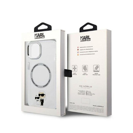 Karl Lagerfeld IML NFT Karl & Choupette MagSafe - iPhone 14 tok (átlátszó)