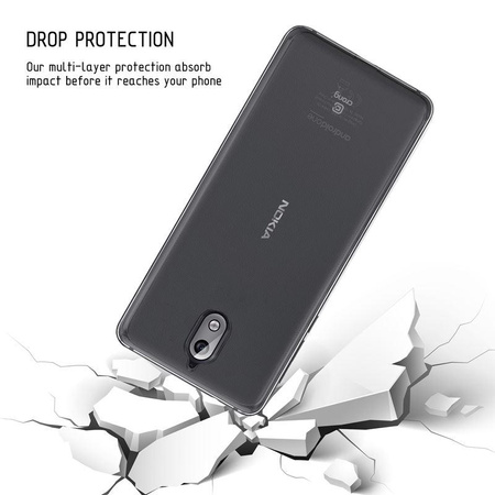 Crong Crystal Slim Cover - Etui Nokia 3.1 (Transparent)