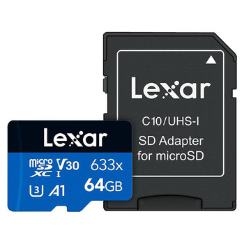 Lexar - MicroSDXC 4K UHD memory card 64 GB capacity