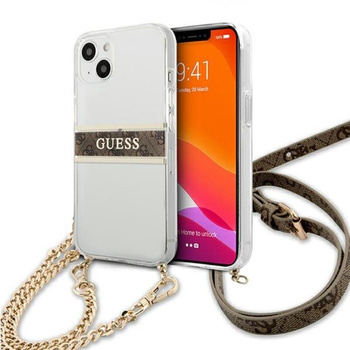Guess 4G Gold Stripe Crossbody - iPhone 13 tok
