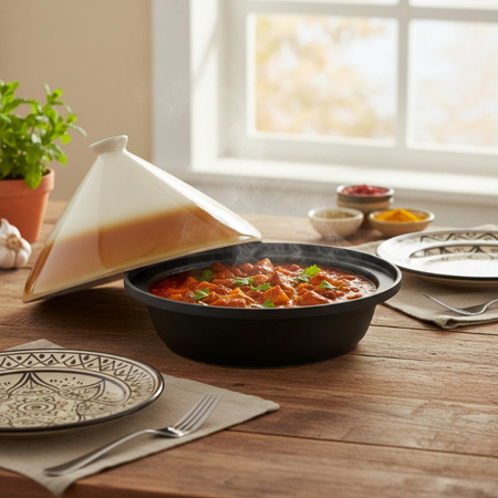 Alpina - Hrnec na tajine s keramickým kónickým víkem 30x25 cm 2,5 l