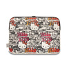 Hello Kitty Zip PU Tagy Graffiti Sleeve - pouzdro na notebook 13" / 14" (béžové)