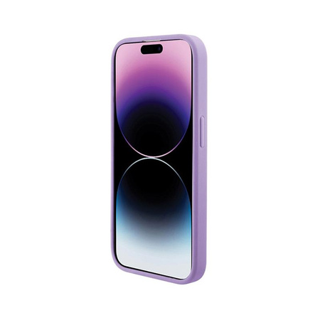 Guess Saffiano MagSafe - Pouzdro iPhone 15 Pro Max (fialové)