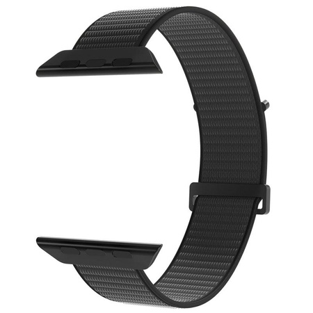 PURO Nylon Sport - Armband für die Apple Watch 44/45/46/49 mm (Schwarz)