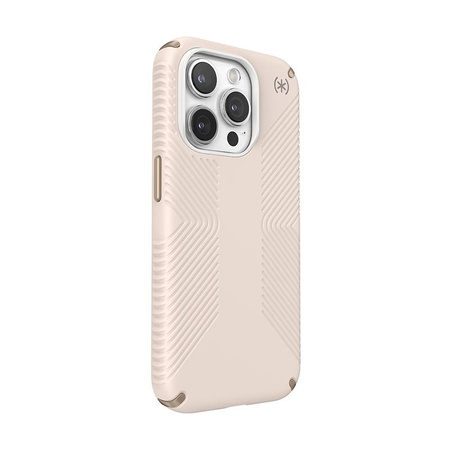 Speck Presidio2 Grip - pouzdro pro iPhone 15 Pro (Bleached Bone / Heirloom Gold / Hazel Brown)