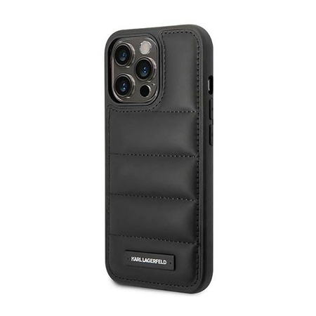 Karl Lagerfeld Puffy Elongated Logo - iPhone 14 Pro tok (fekete)