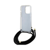 Guess Crossbody Cord 4G Print - Coque pour iPhone 15 Pro Max (noir)
