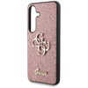 Guess Fixed Glitter Big 4G Metal Logo - Hülle für Samsung Galaxy S25+ (rosa)