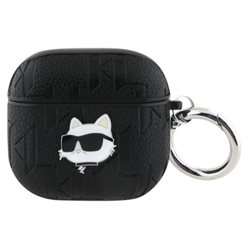 Karl Lagerfeld Monogram Choupette Head - Hülle AirPods 4 (schwarz)