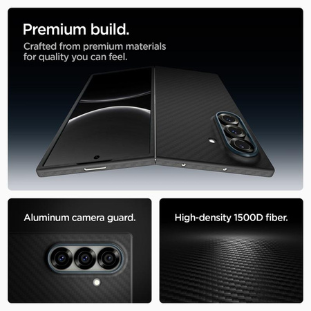 ETUI CZARNE SPIGEN DO GALAXY Z FOLD 7, Eleganckie, Wytrzymałe, Premium Case