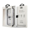 Karl Lagerfeld Choupette Head - Etui iPhone 13 Pro Max (przezroczysty / czarna ramka)