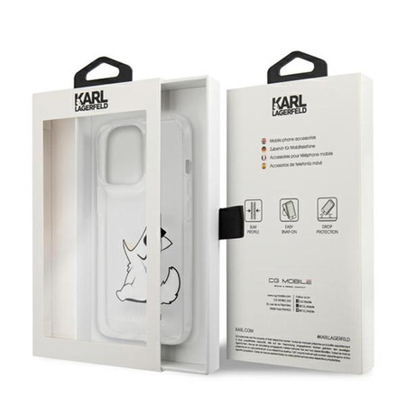 Karl Lagerfeld Choupette Fun - Coque iPhone 13 Pro (Transparente)