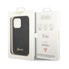 Guess Glitter Flakes Metal Logo Case - iPhone 14 Pro Max Case (black)