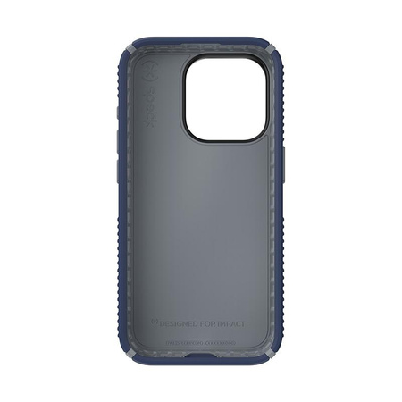 Speck Presidio2 Grip - iPhone 15 Pro Tasche (Küstenblau / Staubgrau / Weiß)