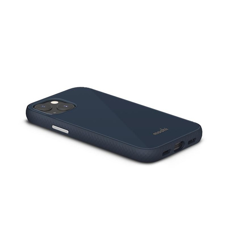 Moshi iGlaze Slim Hardshell Case - iPhone 13 mini (systém SnapTo) (břidlicově modrá)