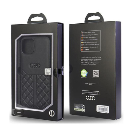 Audi Genuine Leather - Case for iPhone 12 / iPhone 12 Pro (Black)